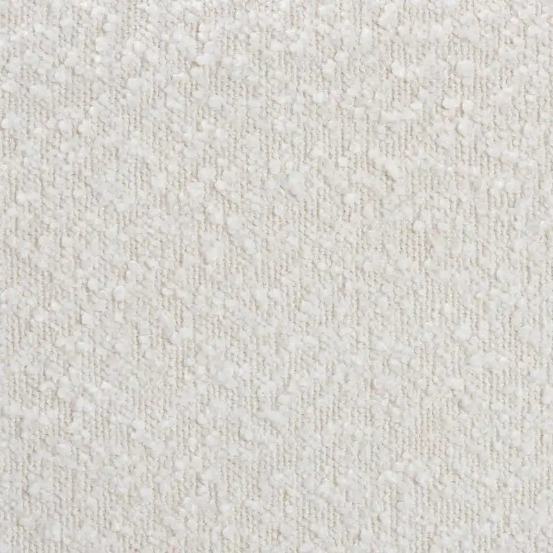 Chaise de salle à manger Boucle - Fauteuil Tuxedo, pieds en hévéa massif, rembourrage en mousse, crème/noyer, style Japandi, accoudoirs incurvés, 73,4 cm de largeur, minimaliste