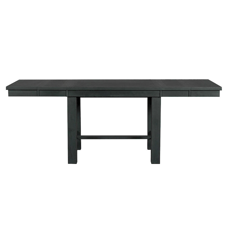 Ensemble de salle à manger 6 pièces : table extensible de 152 à 208 cm, 4 chaises, banc, bois d’acacia massif, capacité de charge des chaises : 136 kg, style campagnard, sièges rembourrés