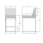 Amisco Derry Counter and Bar Stool