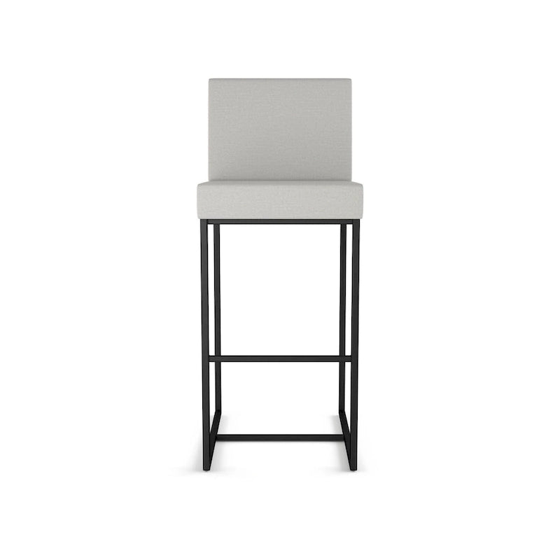 Tabouret de comptoir et de bar rembourré - Capacité de 136 kg (300 lb), structure en métal, assise en polyester avec dossier, hauteur de 69 cm (27 po) ou 79 cm (31 po), fabriqué au Canada