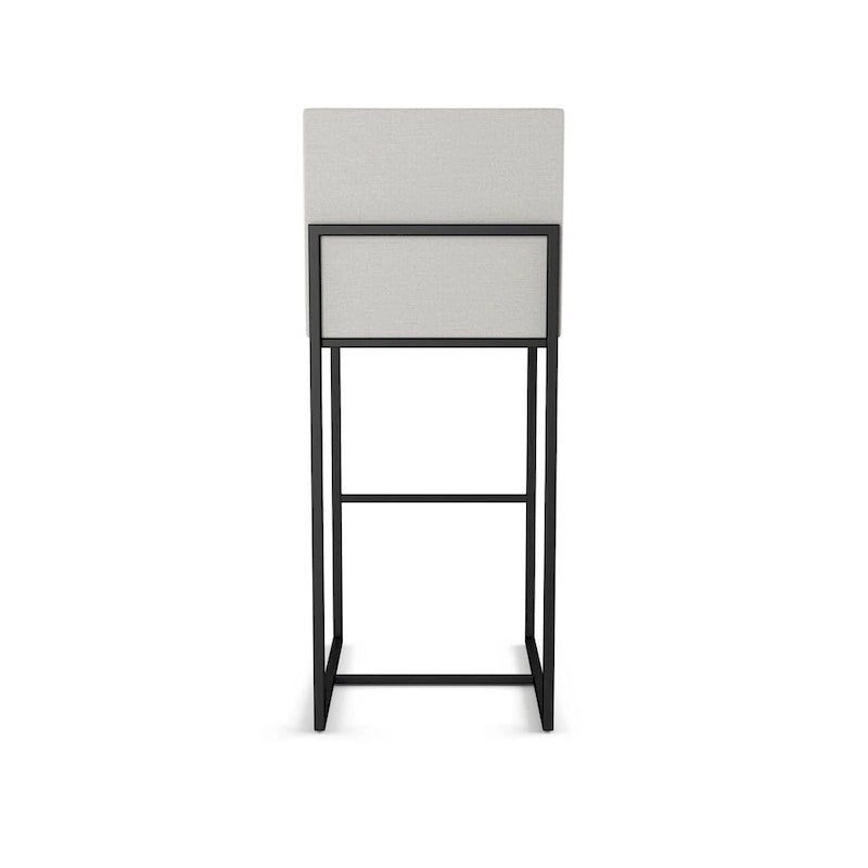 Tabouret de comptoir et de bar rembourré - Capacité de 136 kg (300 lb), structure en métal, assise en polyester avec dossier, hauteur de 69 cm (27 po) ou 79 cm (31 po), fabriqué au Canada