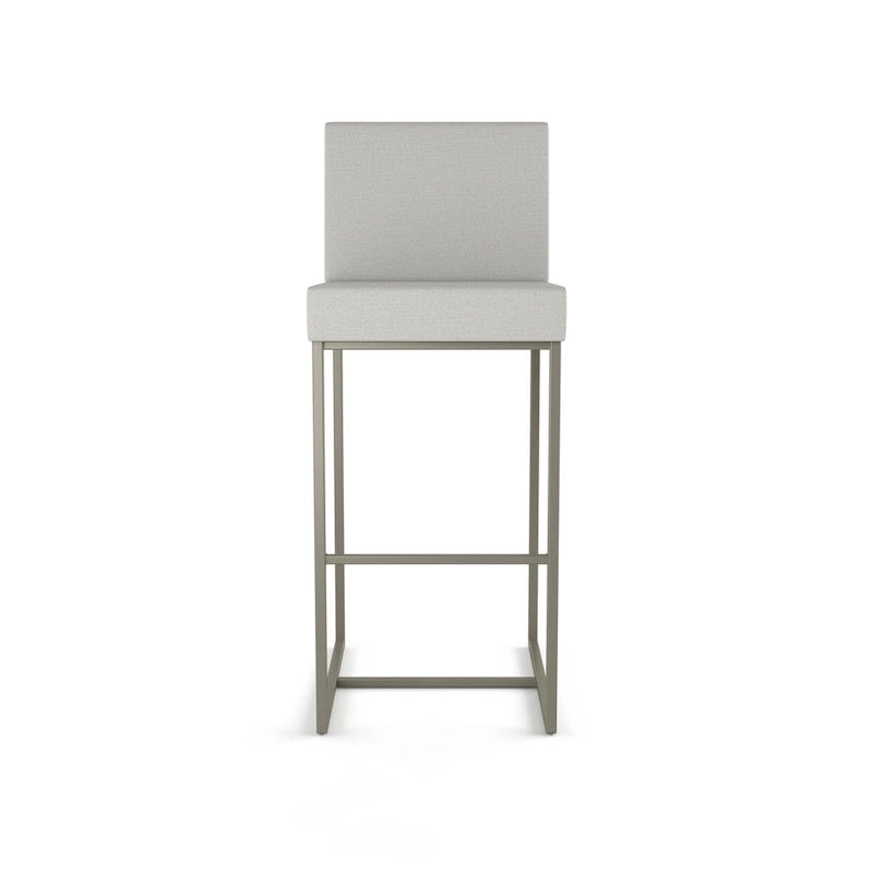 Tabouret de comptoir et de bar rembourré - Capacité de 136 kg (300 lb), structure en métal, assise en polyester avec dossier, hauteur de 69 cm (27 po) ou 79 cm (31 po), fabriqué au Canada