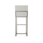 Tabouret de comptoir et de bar rembourré - Capacité de 136 kg (300 lb), structure en métal, assise en polyester avec dossier, hauteur de 69 cm (27 po) ou 79 cm (31 po), fabriqué au Canada