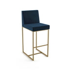 Tabouret de comptoir et de bar rembourré - Capacité de 136 kg (300 lb), structure en métal, assise en polyester avec dossier, hauteur de 69 cm (27 po) ou 79 cm (31 po), fabriqué au Canada