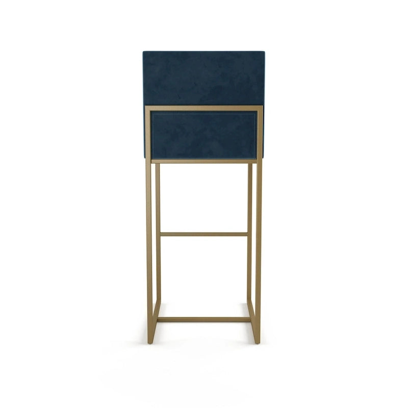 Tabouret de comptoir et de bar rembourré - Capacité de 136 kg (300 lb), structure en métal, assise en polyester avec dossier, hauteur de 69 cm (27 po) ou 79 cm (31 po), fabriqué au Canada