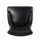 Ensemble de 2 chaises de salle à manger capitonnées - Coutures en losange, accoudoirs inclinés, pieds en hévéa, revêtement en tissu, 55 cm (L) x 91 cm (H), style contemporain, plusieurs coloris