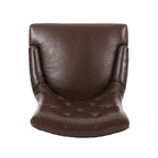 Ensemble de 2 chaises de salle à manger capitonnées - Coutures en losange, accoudoirs inclinés, pieds en hévéa, revêtement en tissu, 55 cm (L) x 91 cm (H), style contemporain, plusieurs coloris