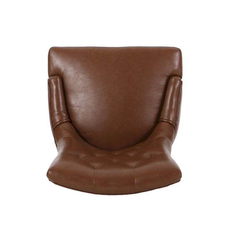 Ensemble de 2 chaises de salle à manger capitonnées - Coutures en losange, accoudoirs inclinés, pieds en hévéa, revêtement en tissu, 55 cm (L) x 91 cm (H), style contemporain, plusieurs coloris