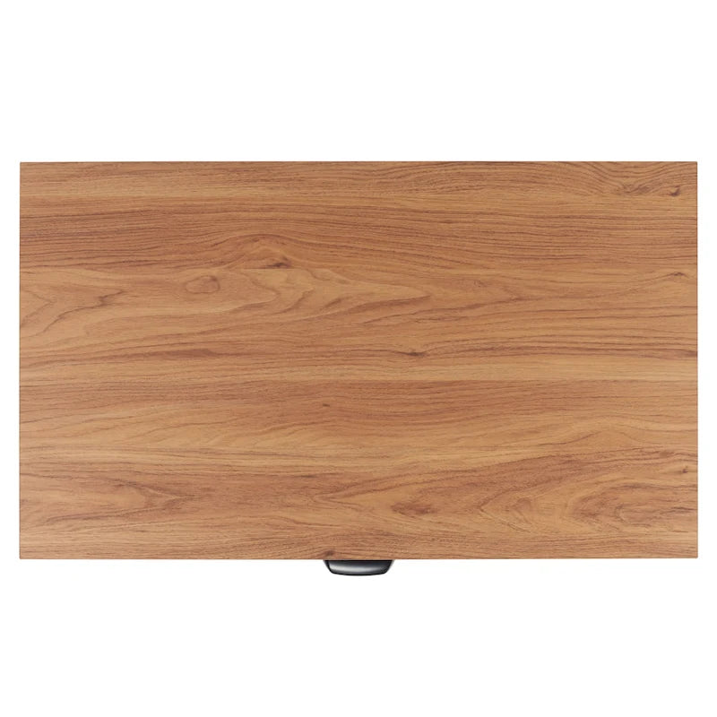 Commode à 3 tiroirs avec panneaux en rotin tressé et poignées en métal - Meuble de rangement pour chambre à coucher en placage texturé