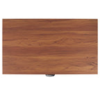 Commode à 3 tiroirs avec panneaux en rotin tressé et poignées en métal - Meuble de rangement pour chambre à coucher en placage texturé