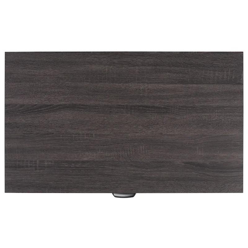 Commode à 3 tiroirs avec panneaux en rotin tressé et poignées en métal - Meuble de rangement pour chambre à coucher en placage texturé