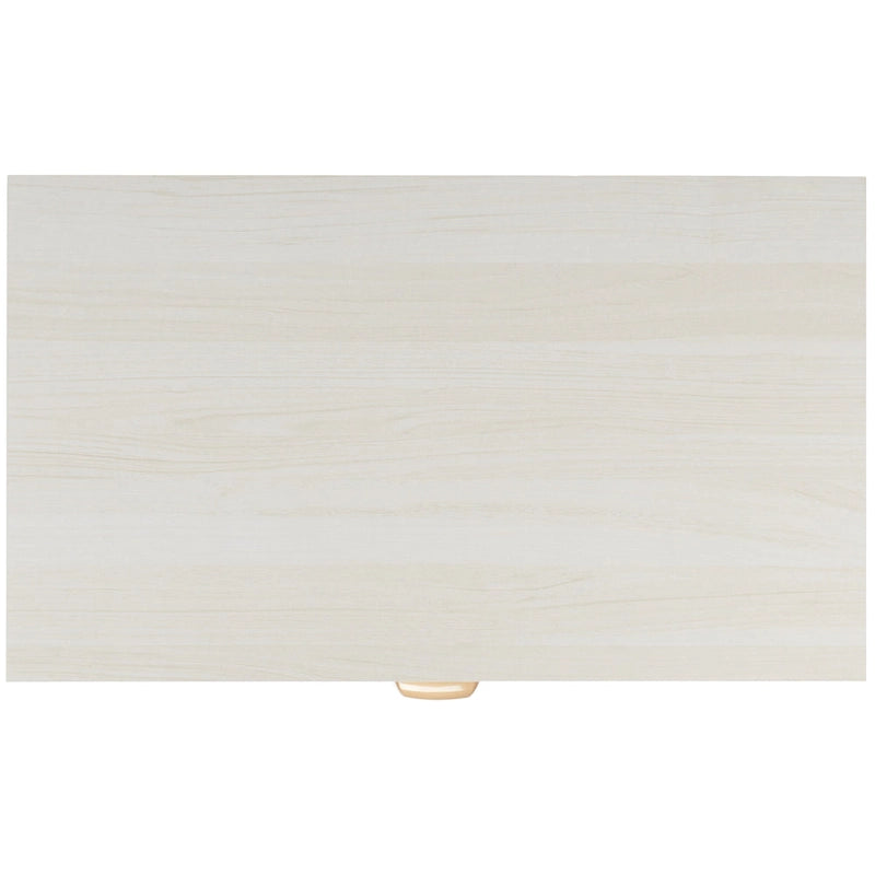 Commode à 3 tiroirs avec panneaux en rotin tressé et poignées en métal - Meuble de rangement pour chambre à coucher en placage texturé