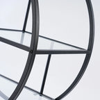 Chariot de bar roulant à 3 niveaux - 93 cm de hauteur, structure en métal doré, étagères en verre trempé, chariot à boissons mobile, style minimaliste moderne, 13,6 kg par étagère