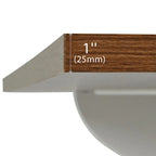 Îlot de cuisine style ferme, chariot à roulettes de 137 cm de large, 2 portes coulissantes de style grange, 3 tiroirs, prise électrique, ports USB, abattant, blanc et marron, capacité de rangement de 181 kg