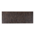 Ensemble de table à tréteaux 7 pièces - Extensible jusqu'à 259 cm, 2 fauteuils, 4 chaises, bois d'hévéa, bicolore blanc/chêne, dossier Windsor, style campagnard