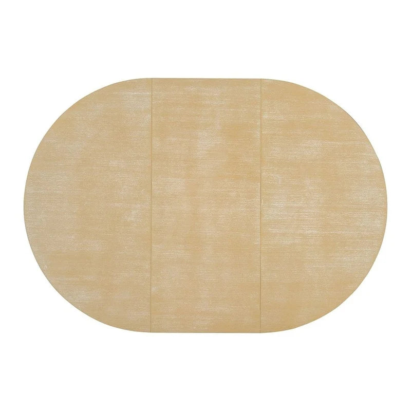 Ensemble de salle à manger 6 pièces : table ovale extensible de 107 à 152 cm, 4 chaises à dossier échelle, banc de 112 cm, bois d’hévéa massif, capacité de 113 kg, style campagnard